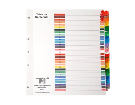 GUIA CLASIFICADORA 105 A-Z M Y M