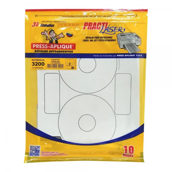 ROTULO PARA CD REF.24 (PAQ X 10)